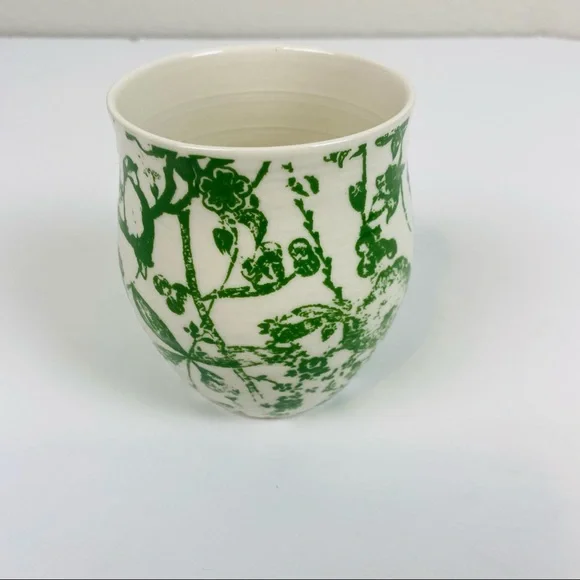 Anthropologie Homegrown Monogram Floral C Mug - Picture 3 of 6